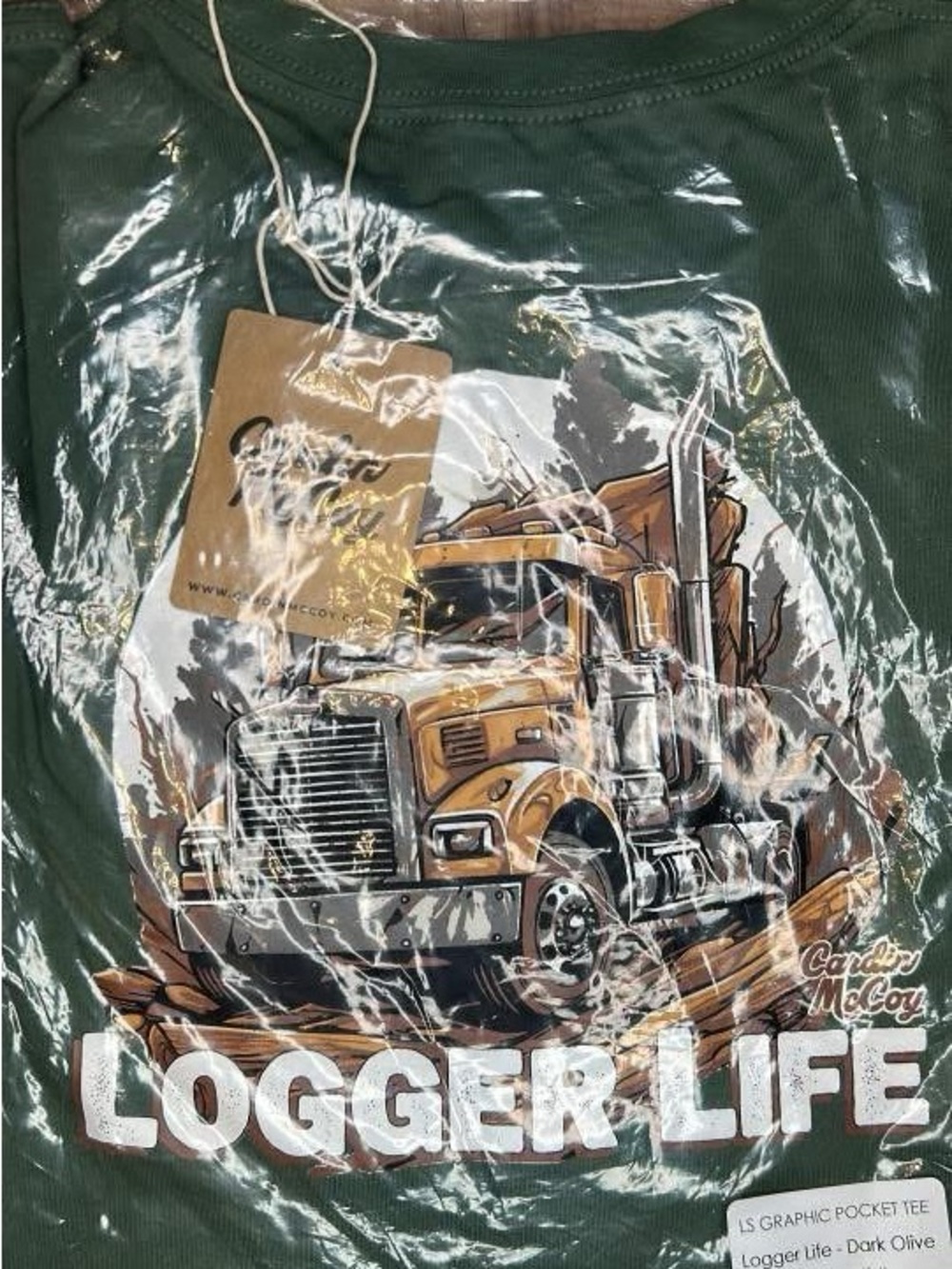 Logger Life Long-Sleeve Tee - Dark Olive
